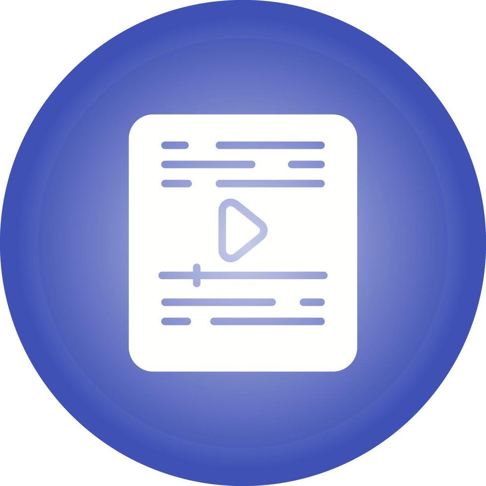 Video Vector Icon