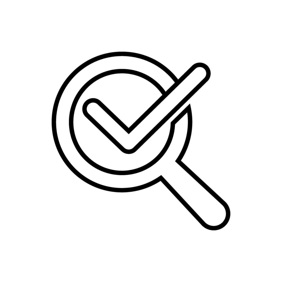 Check mark vector icon. Approval illustration symbol. ok sign or logo.