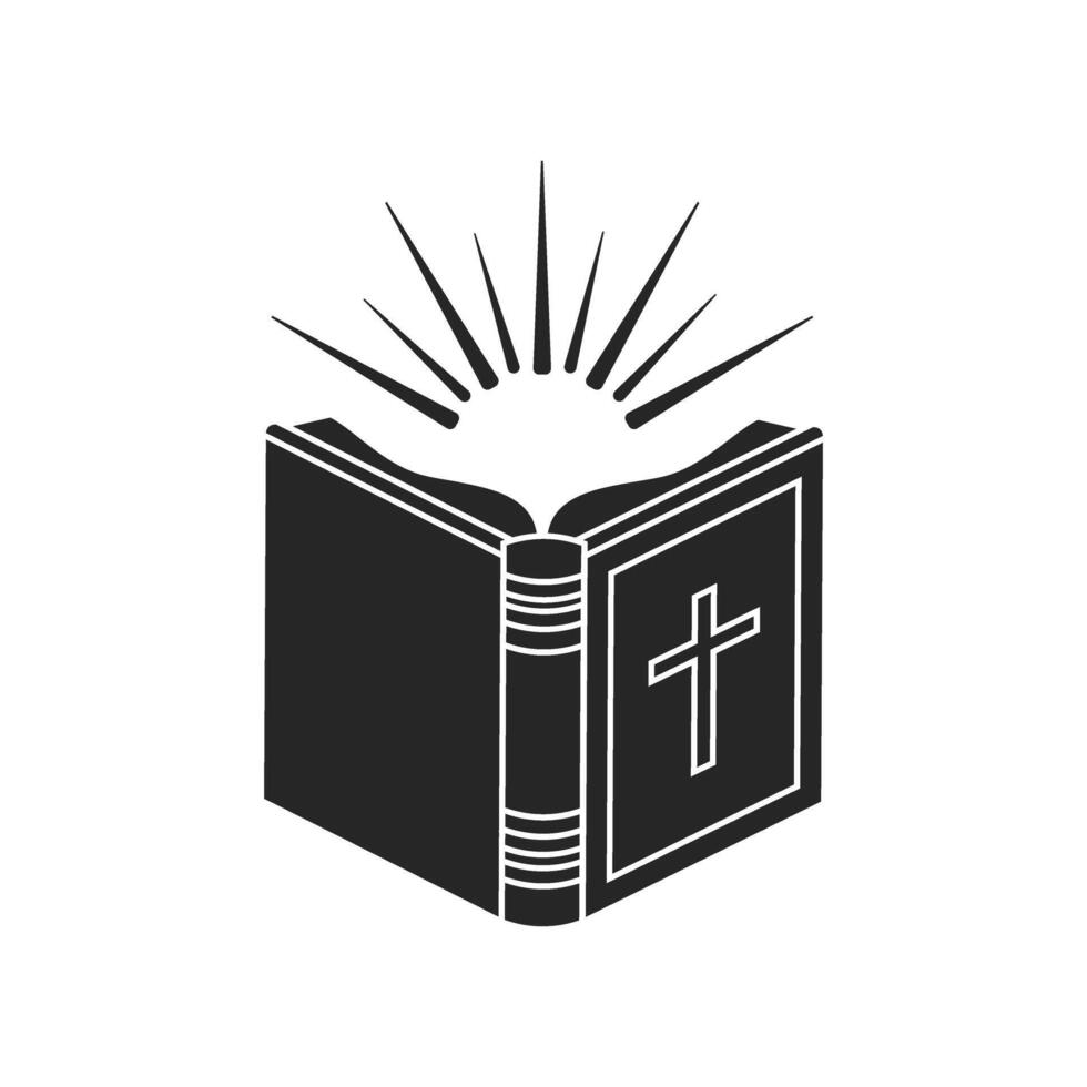 Biblia icono vector. religión ilustración signo. fe símbolo o logo. vector