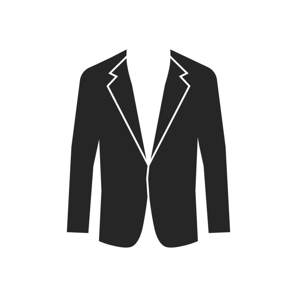 Tuxedo icon vector. Dinner jacket illustration sign. Suit symbol or logo. vector