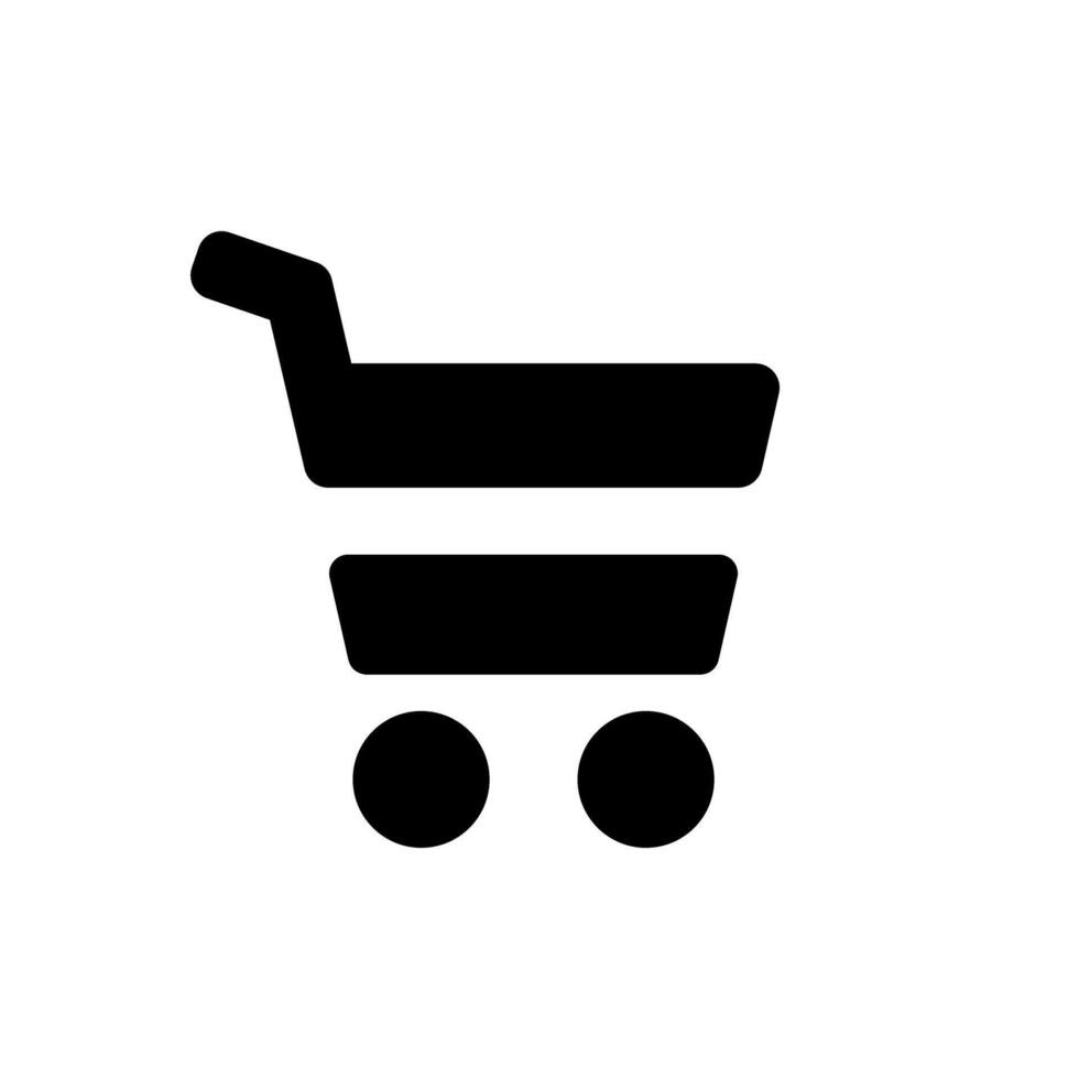 Shopping cart icon vector. Supermarket illustration sign. Shopping symbol or logo. vector