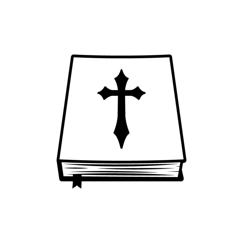 Biblia icono vector. religión ilustración signo. fe símbolo o logo. vector