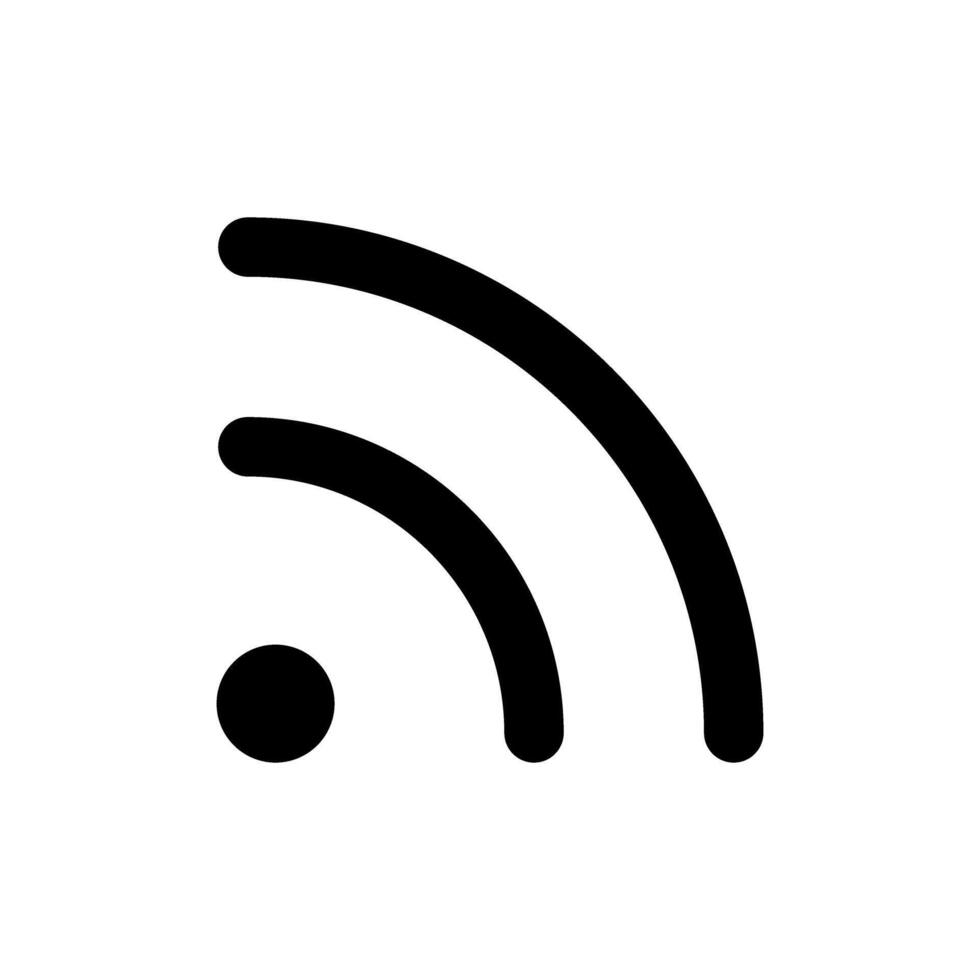 señal icono vector. Wifi ilustración signo. antena y satélite señal simbolos inalámbrico tecnología. vector