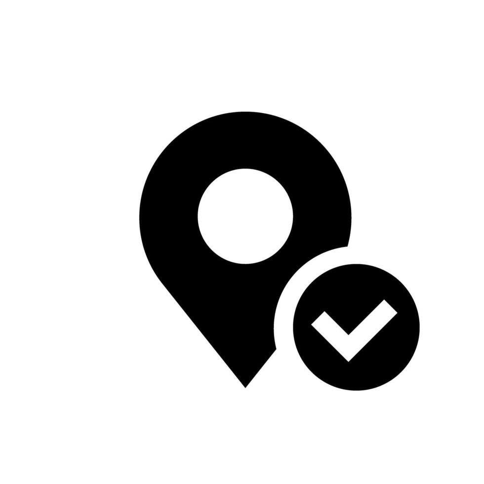 Check mark vector icon. Approval illustration symbol. ok sign or logo.