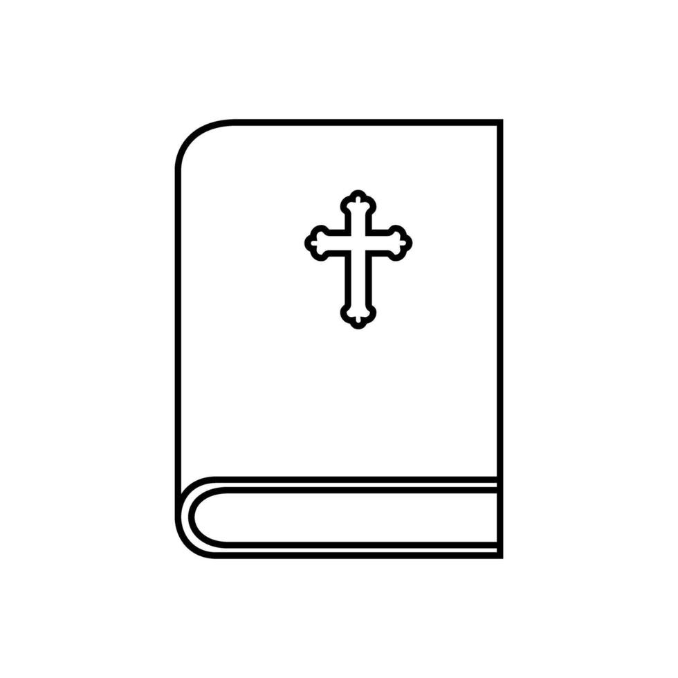 Biblia icono vector. religión ilustración signo. fe símbolo o logo. vector