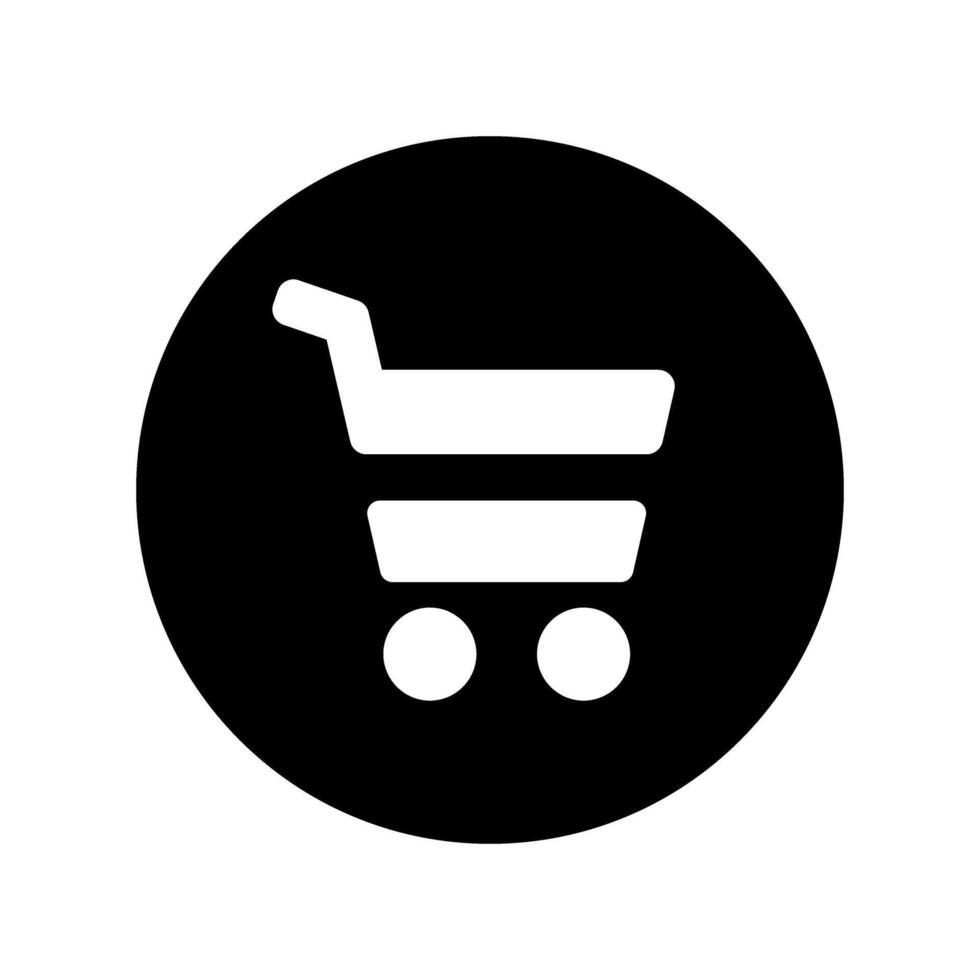 Shopping cart icon vector. Supermarket illustration sign. Shopping symbol or logo. vector