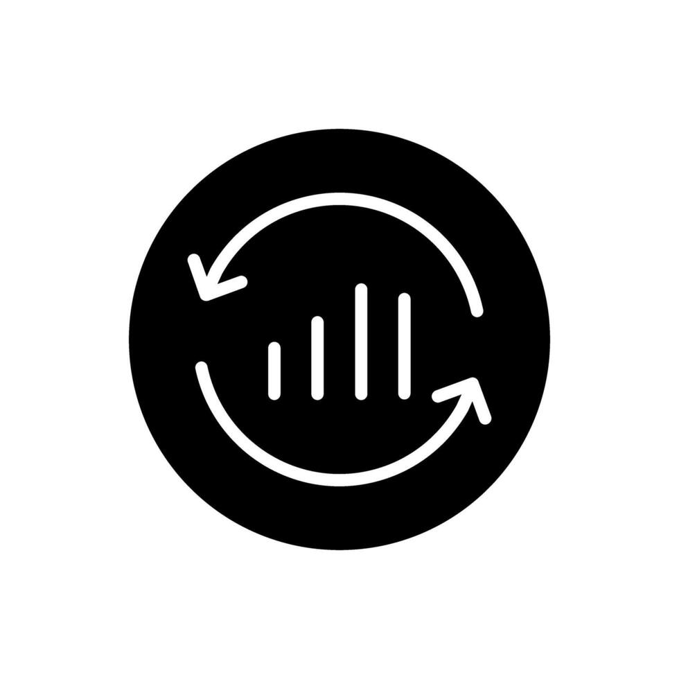 Chart icon vector. analysis illustration sign. analytics symbol or logo. vector