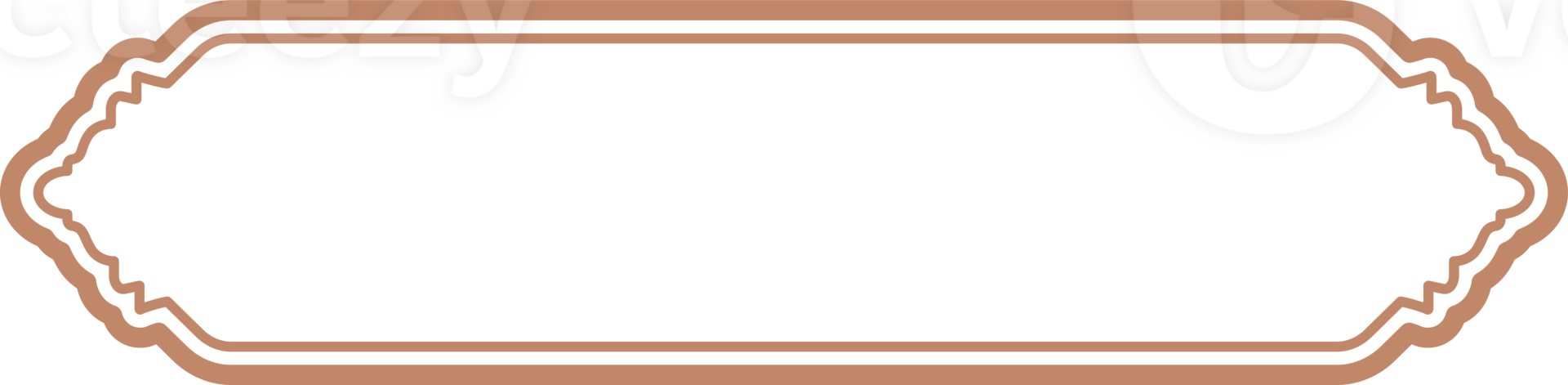 Islamic window frame. Indian and Arabic design with ornament for banner background. Turkish ribbon template. Muslim oriental sale sticker and header for text. png