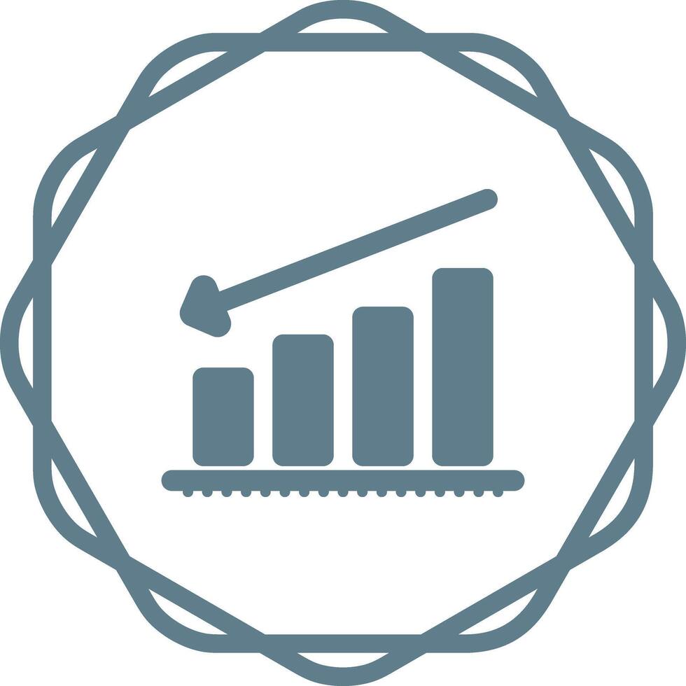 Chart Decreasing Vector Icon