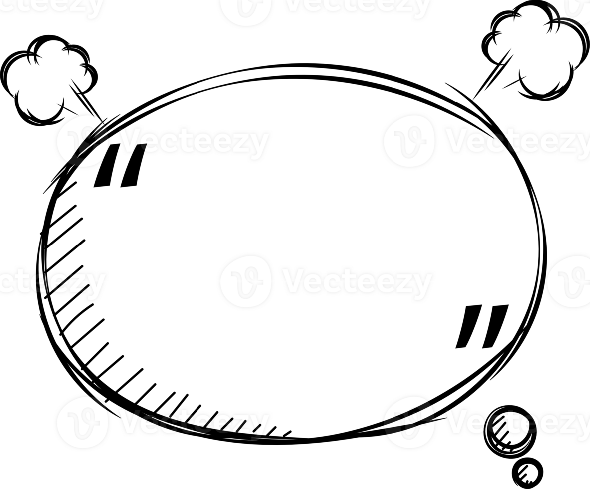 Black and white speech bubble balloon with quotation marks, icon sticker memo keyword planner text box banner, flat png transparent element design