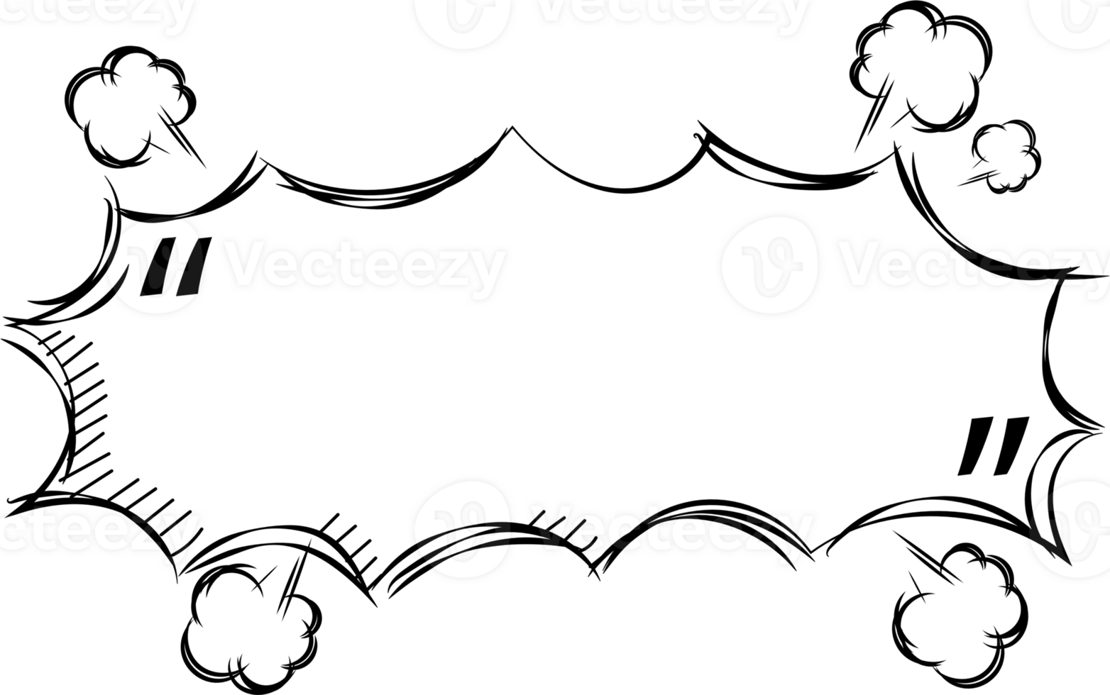 Black and white speech bubble balloon with quotation marks, icon sticker memo keyword planner text box banner, flat png transparent element design