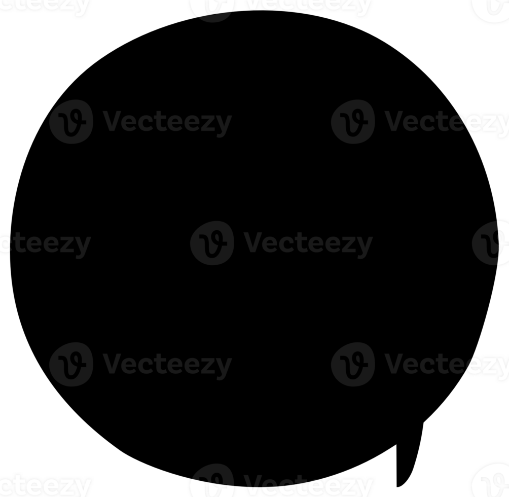 Black color speech bubble balloon icon sticker memo keyword planner text box banner, flat png transparent element design