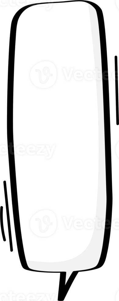 Black and white color speech bubble balloon, icon sticker memo keyword planner text box banner, flat png transparent element design