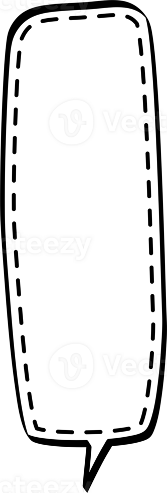 Black and white color speech bubble balloon, icon sticker memo keyword planner text box banner, flat png transparent element design