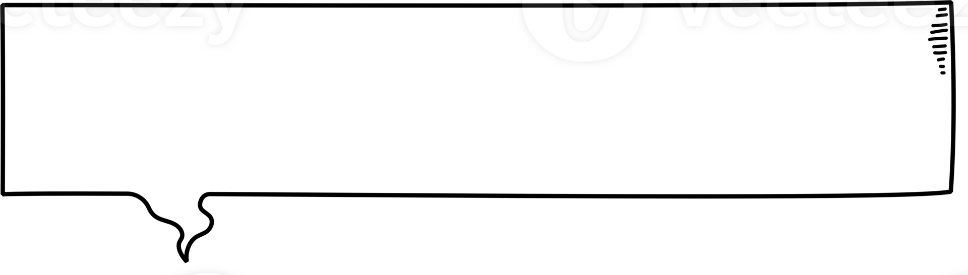 Black and white color speech bubble balloon, icon sticker memo keyword planner text box banner, flat png transparent element design