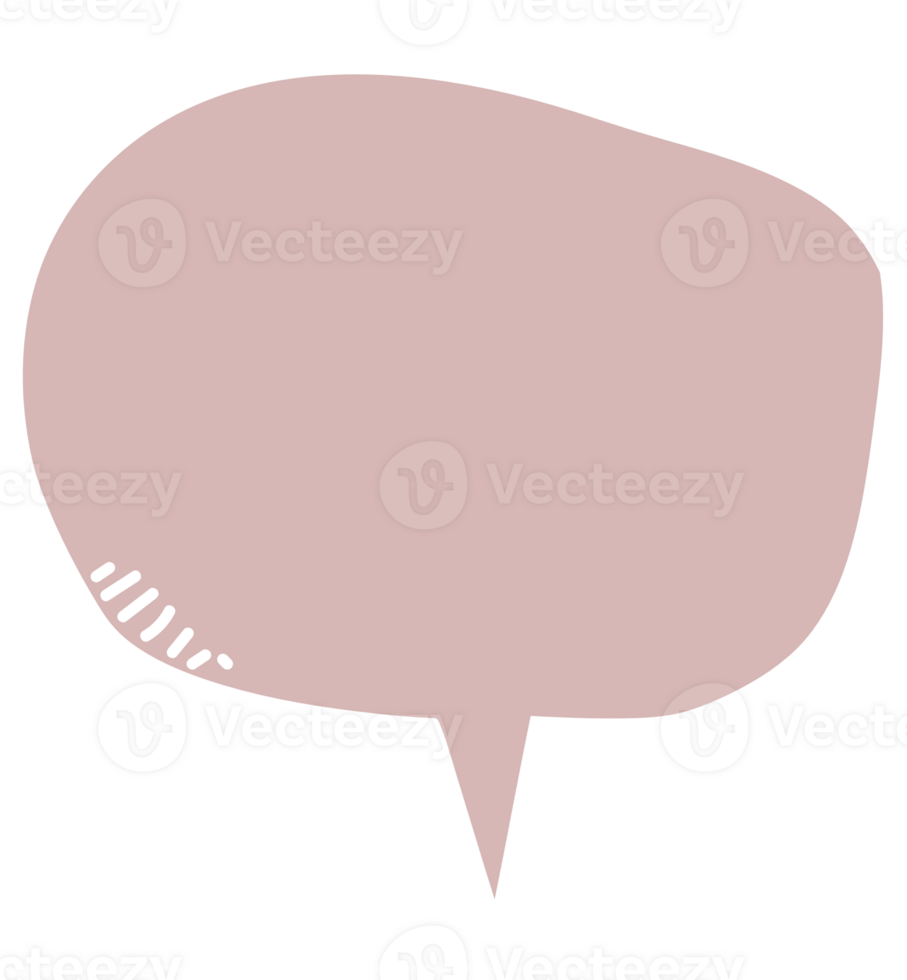 Colorful pastel pink color speech bubble balloon, icon sticker memo keyword planner text box banner, flat png transparent element design