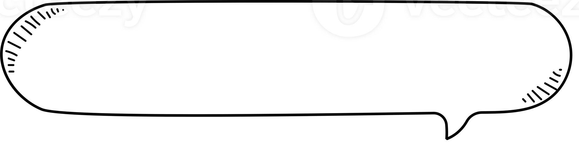Black and white color speech bubble balloon, icon sticker memo keyword planner text box banner, flat png transparent element design