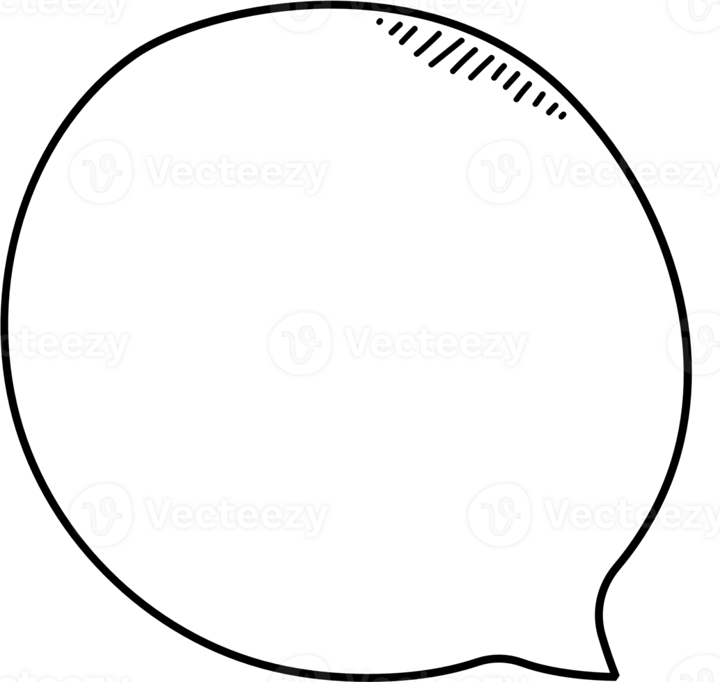 Black and white color speech bubble balloon, icon sticker memo keyword planner text box banner, flat png transparent element design