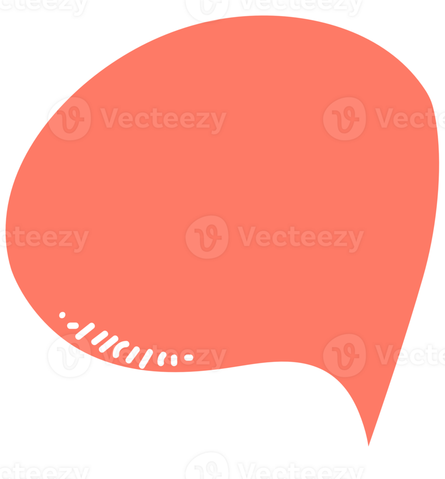 Colorful pastel orange color speech bubble balloon, icon sticker memo keyword planner text box banner, flat png transparent element design