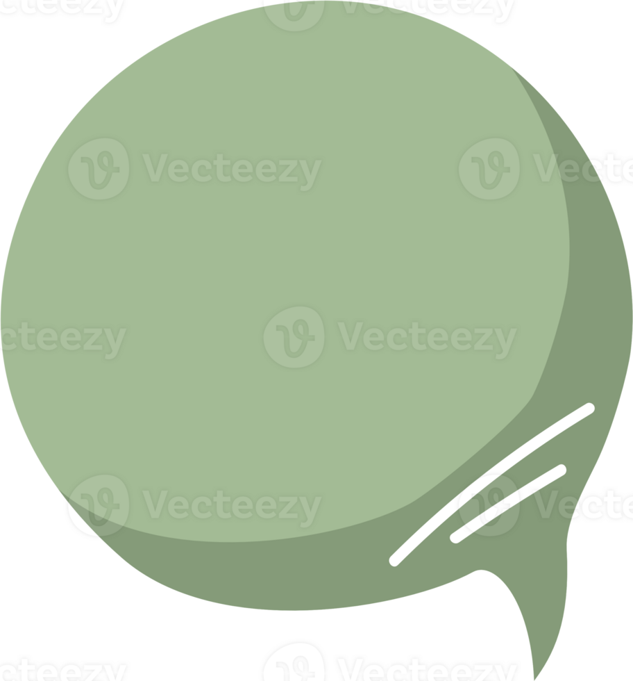 Colorful pastel green color speech bubble balloon, icon sticker memo keyword planner text box banner, flat png transparent element design