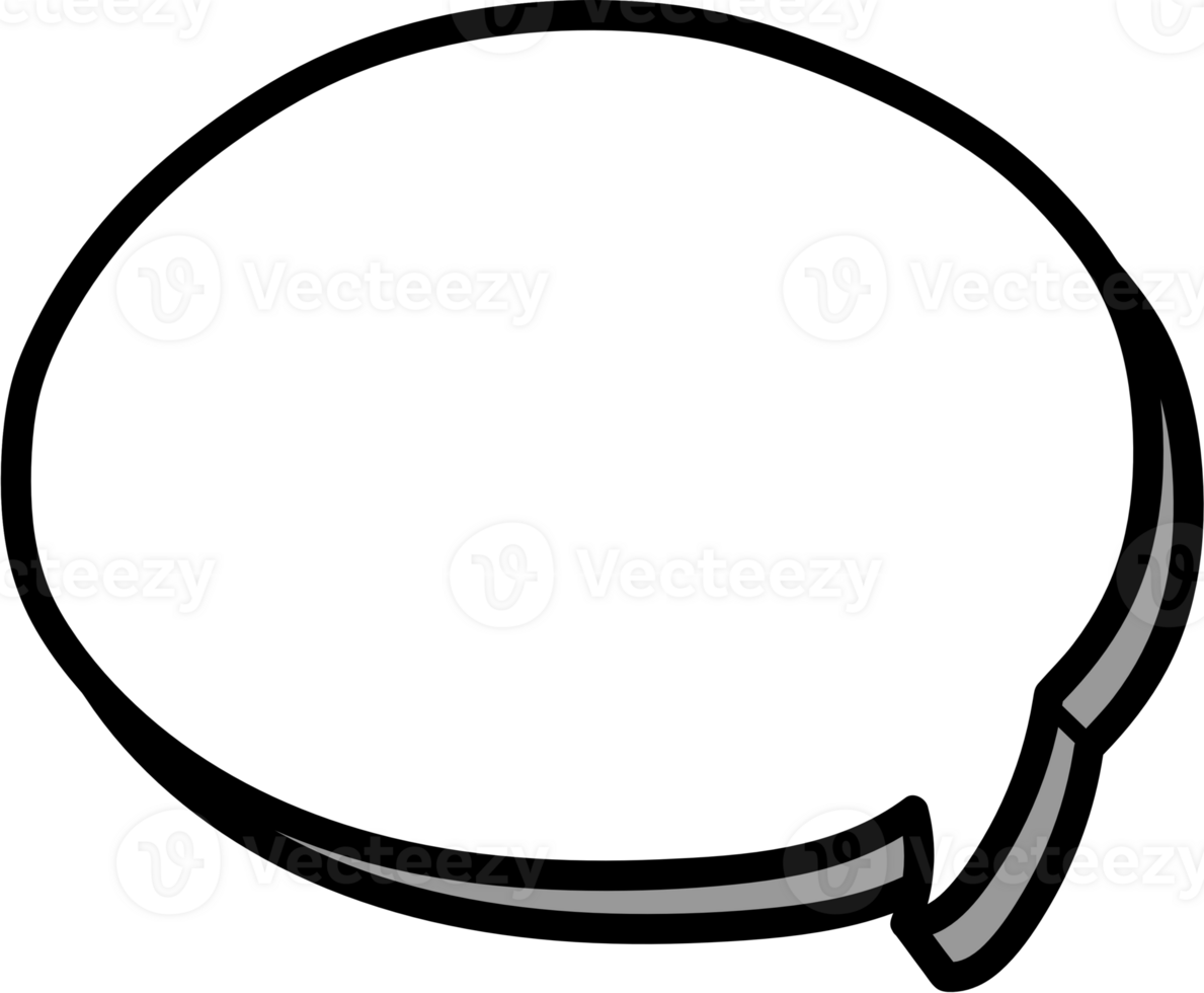 3d Black and white color speech bubble balloon, icon sticker memo keyword planner text box banner, flat png transparent element design