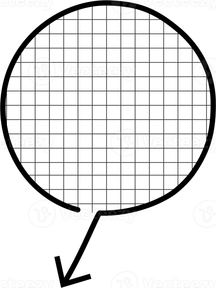 Arrow point graph paper Black and white color speech bubble balloon, icon sticker memo keyword planner text box banner, flat png transparent element design