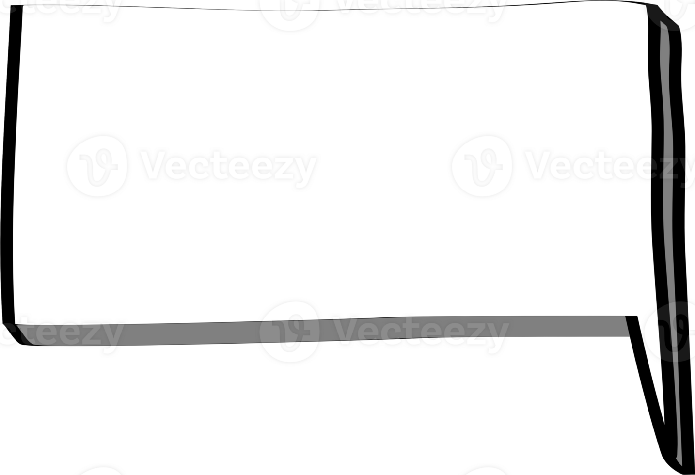 3d speech bubble balloon icon sticker memo keyword planner text box banner, flat png transparent element design