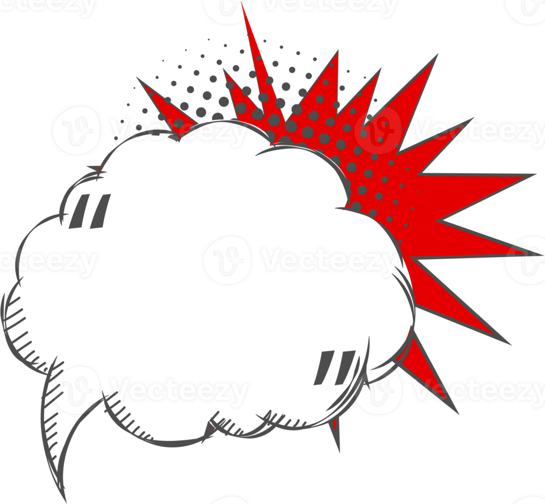 Black and white color Pop art polka dots halftone speech bubble balloon icon sticker memo keyword planner text box banner, flat png transparent element design