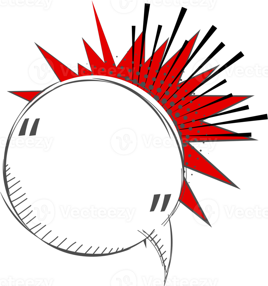 Black and white color Pop art polka dots halftone speech bubble balloon icon sticker memo keyword planner text box banner, flat png transparent element design