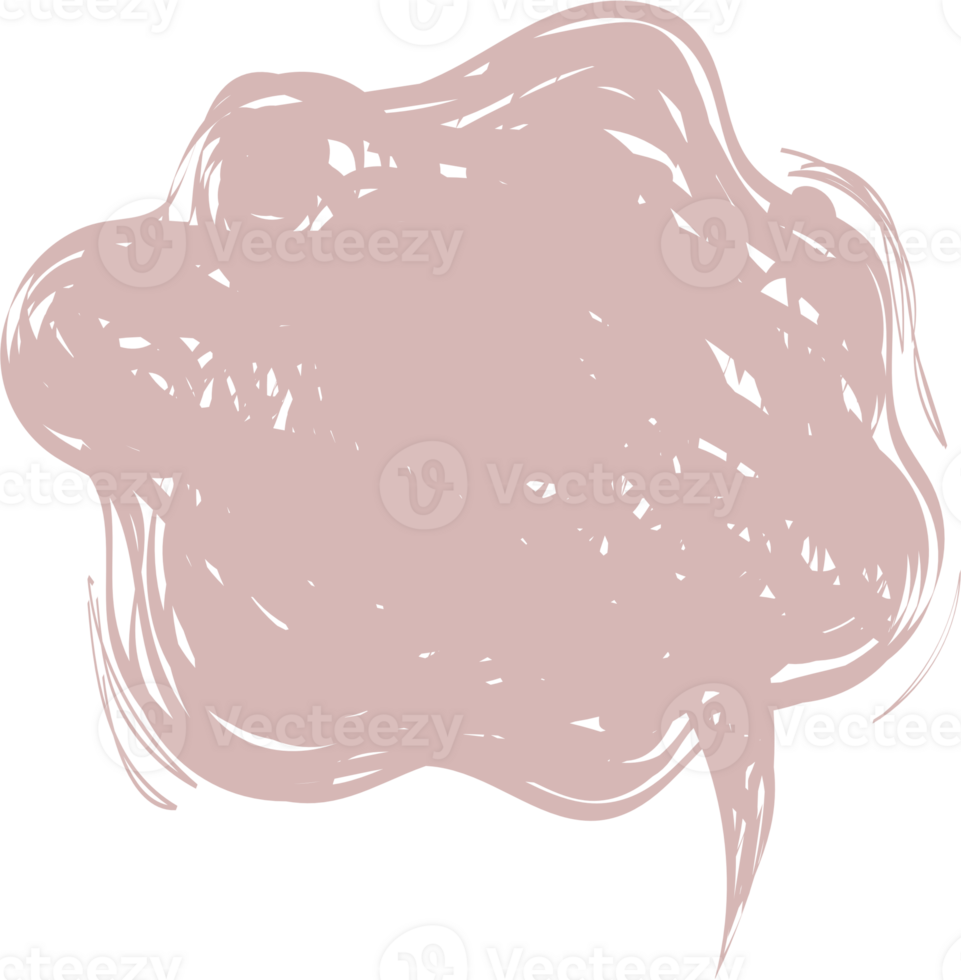Colorful pastel pink color speech bubble balloon, icon sticker memo keyword planner text box banner, flat png transparent element design