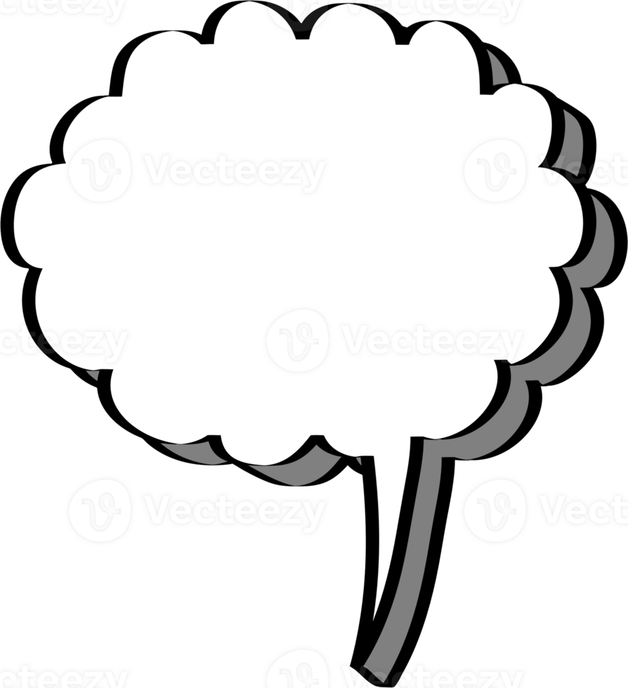 3d speech bubble balloon icon sticker memo keyword planner text box banner, flat png transparent element design