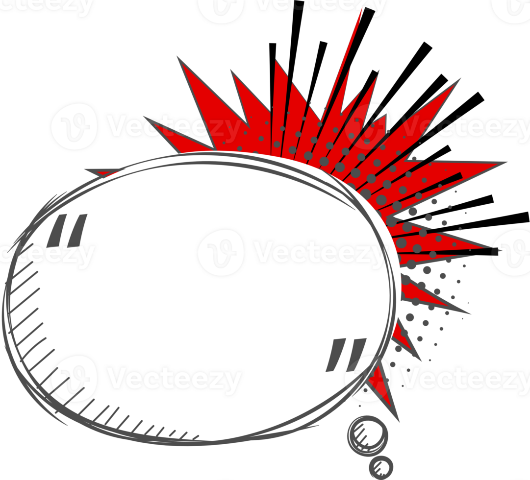 Black and white color Pop art polka dots halftone speech bubble balloon icon sticker memo keyword planner text box banner, flat png transparent element design