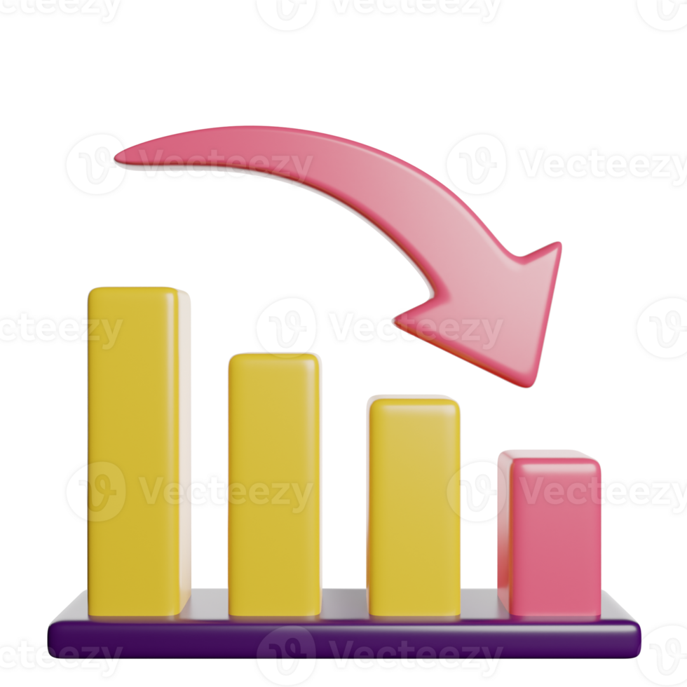 Decrease Analytics Graph png