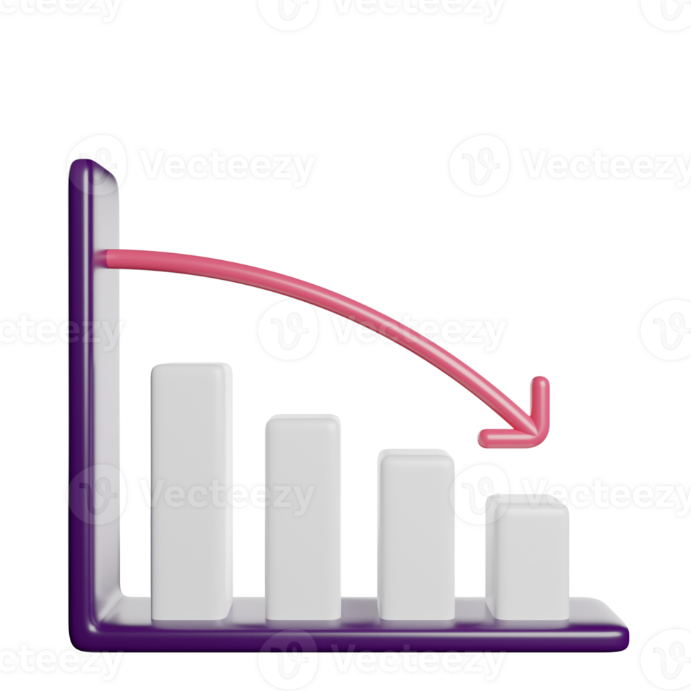 Decrease Analytics Graph png