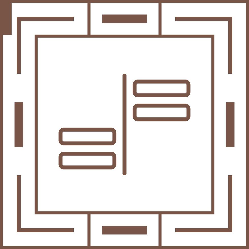 Horizontal Alignment Vector Icon