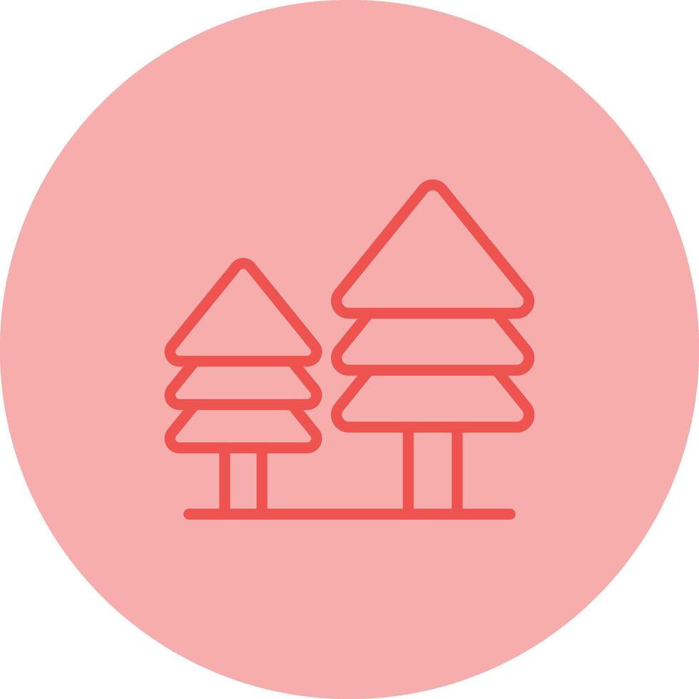 icono de vector de árbol