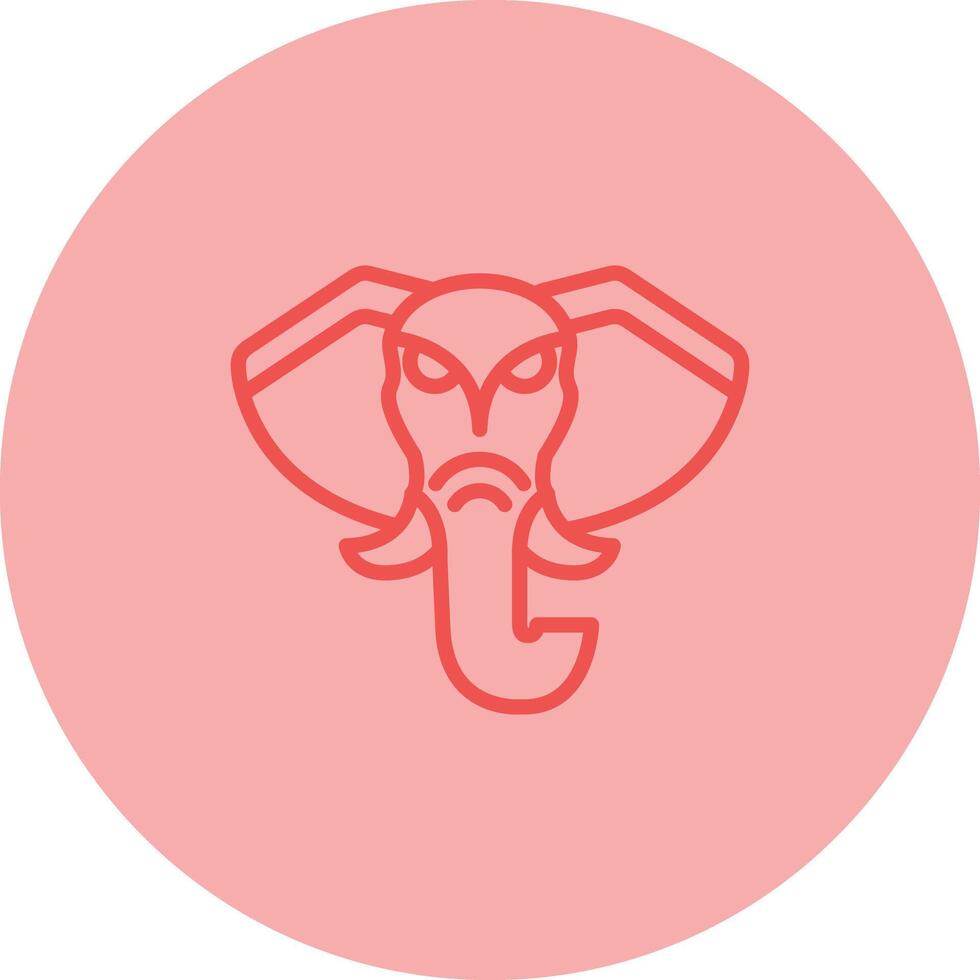 icono de vector de elefante