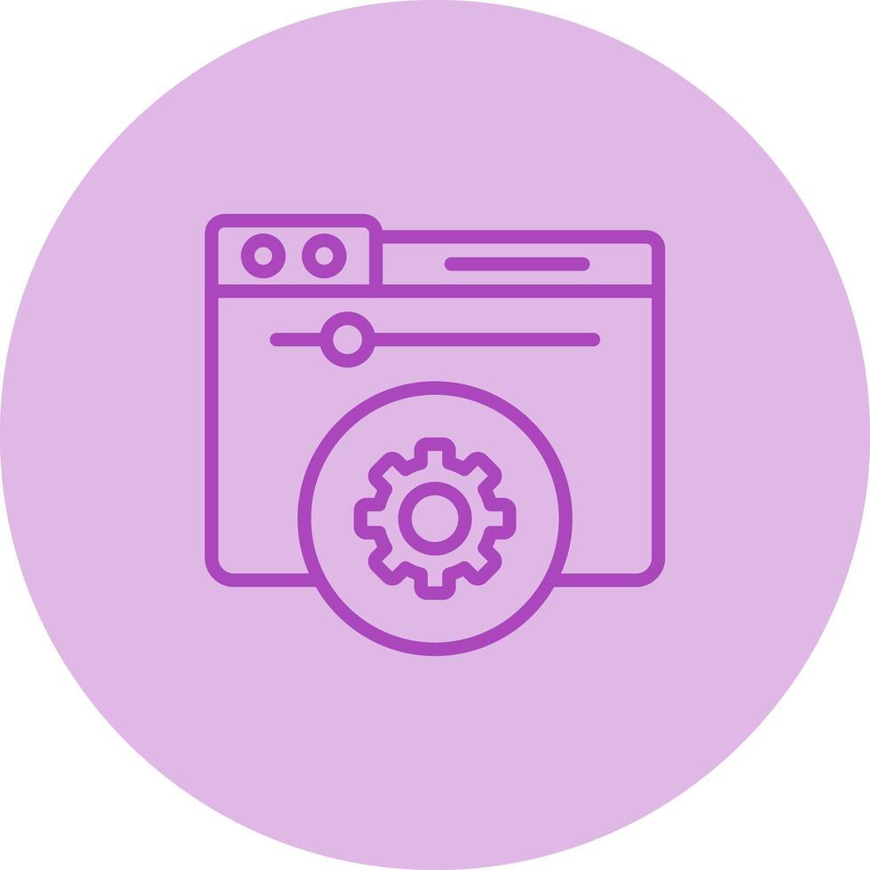 Hosting Control Panel Vector Icon