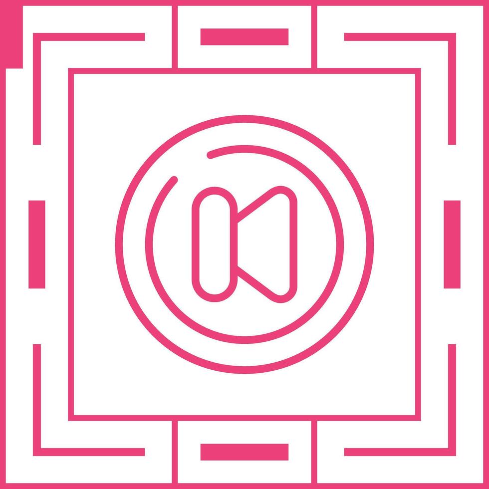 Video Previous Track Circl Vector Icon