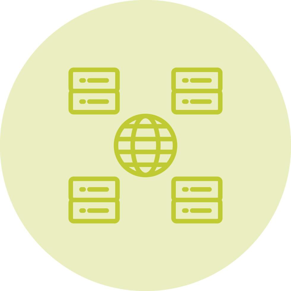 Content Delivery Network Vector Icon