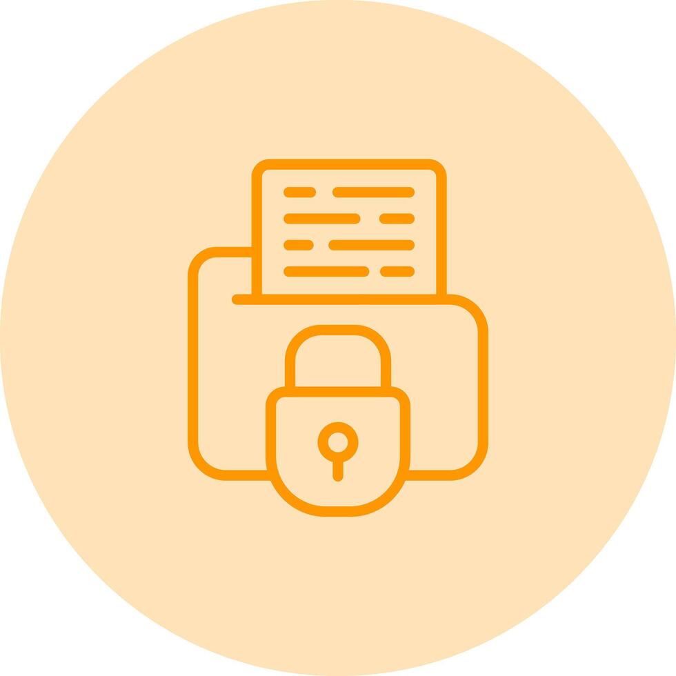 Secure Folder Vector Icon