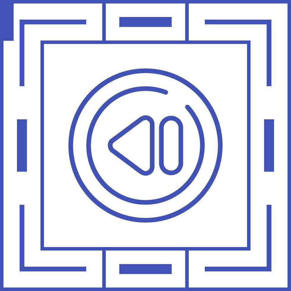 Previous Track Circle Vector Icon