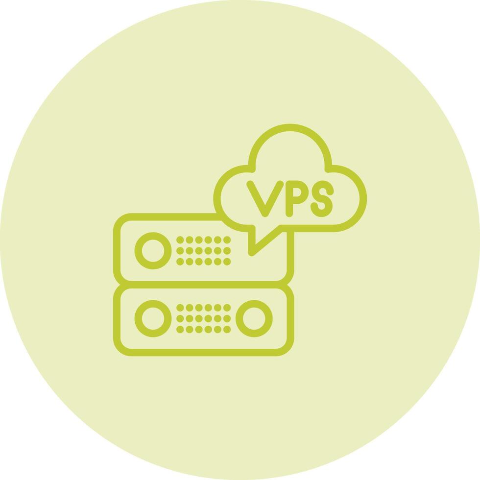 VPS Hosting Vector Icon