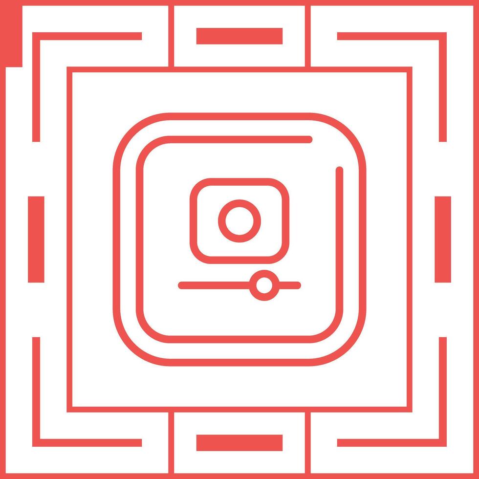 Video Record Square Vector Icon