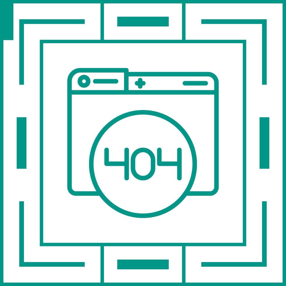 404 Error Vector Icon