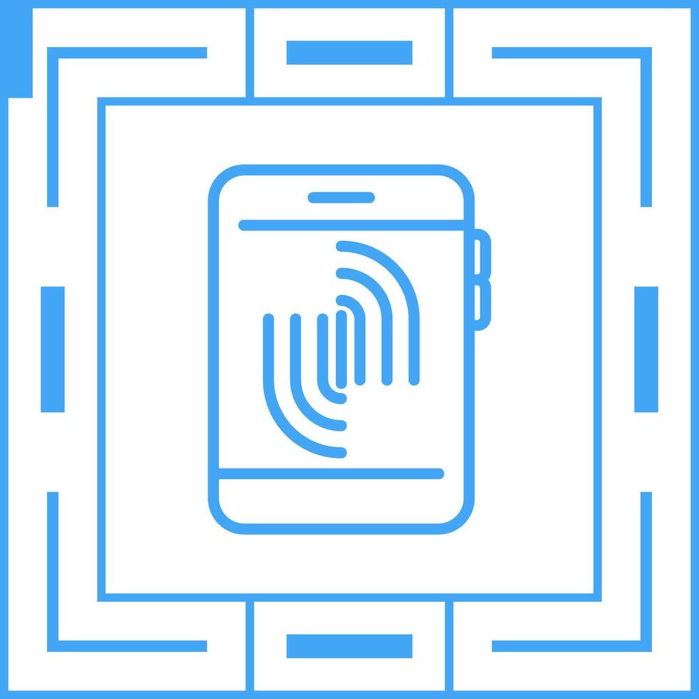 Fingerprint Scanning Vector Icon