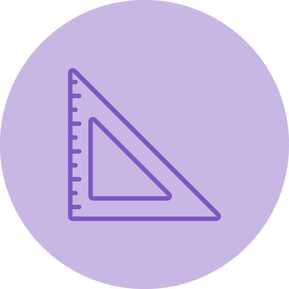 Triangular Ruler Vector Icon