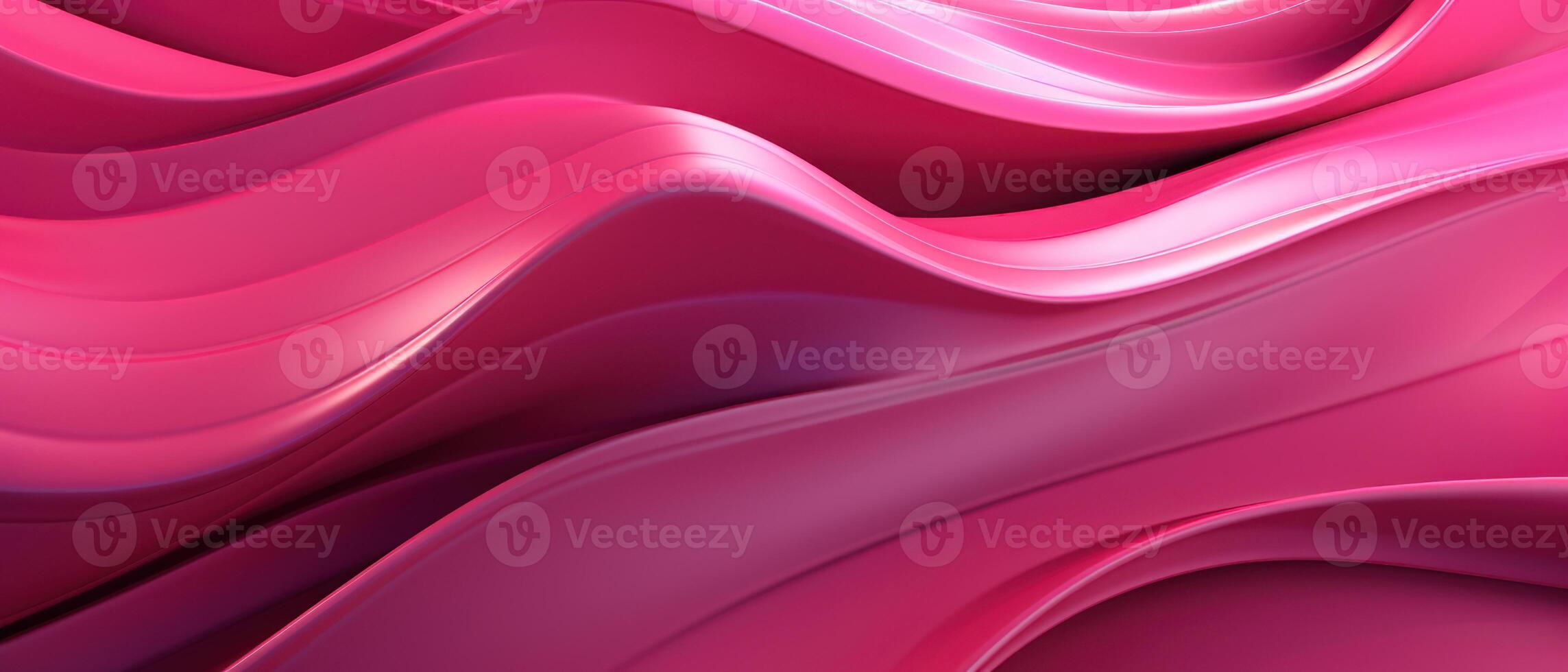 AI generated Abstract wavy art featuring pink waves. photo