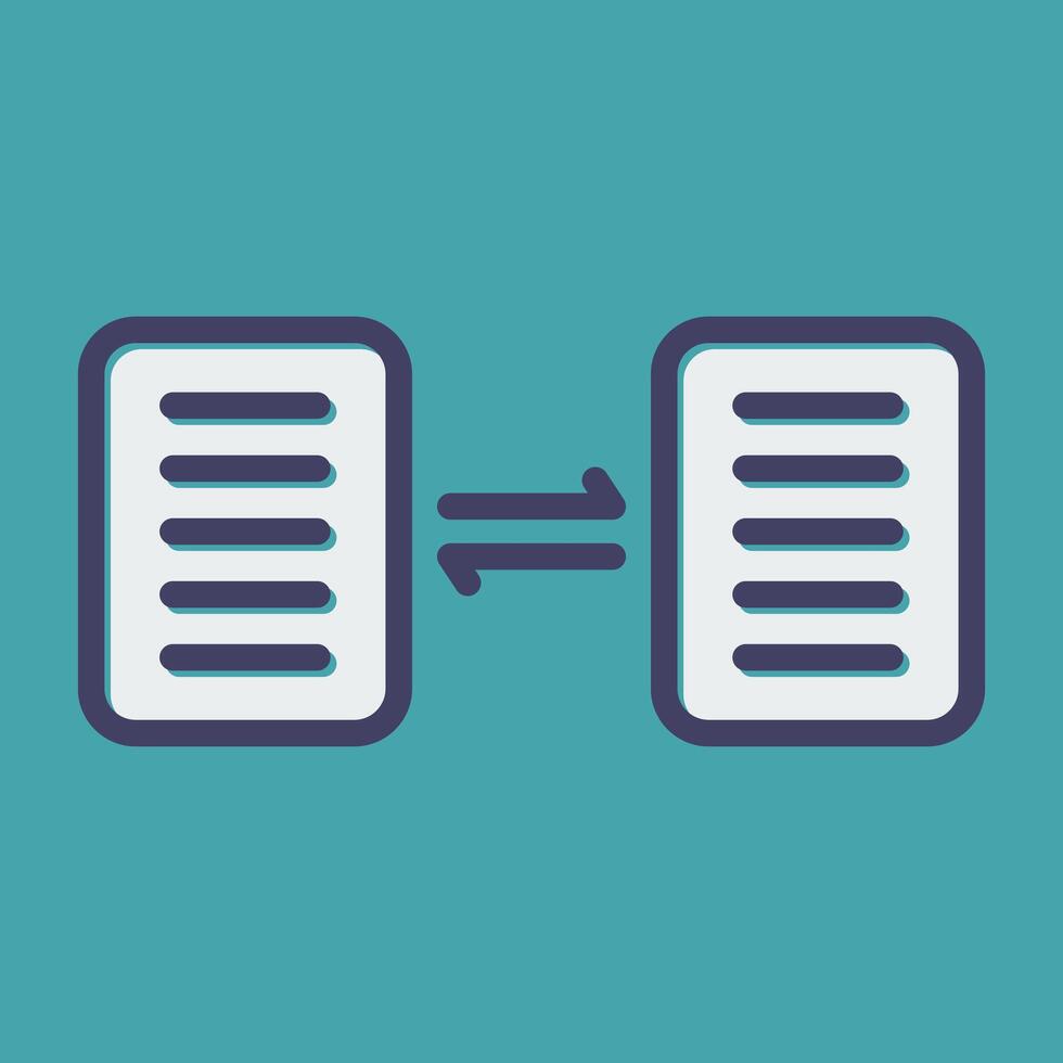 Document Sharing Vector Icon