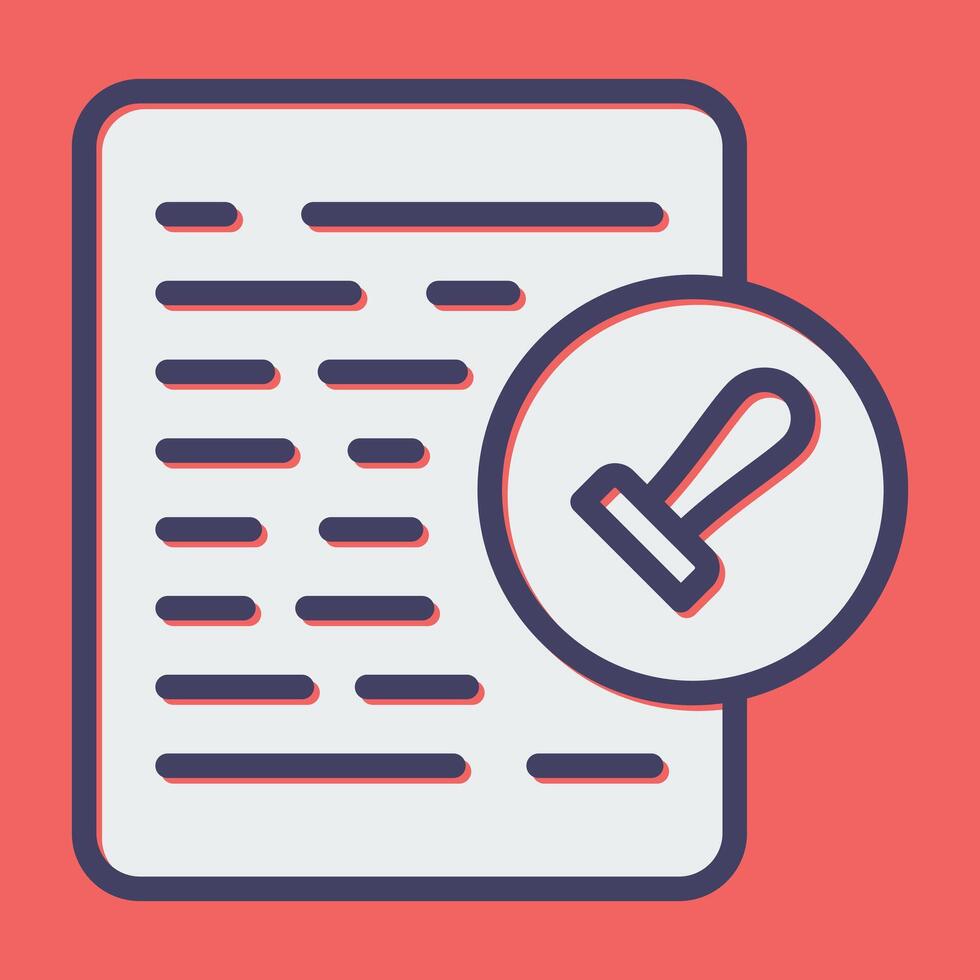 Document Permissions Vector Icon